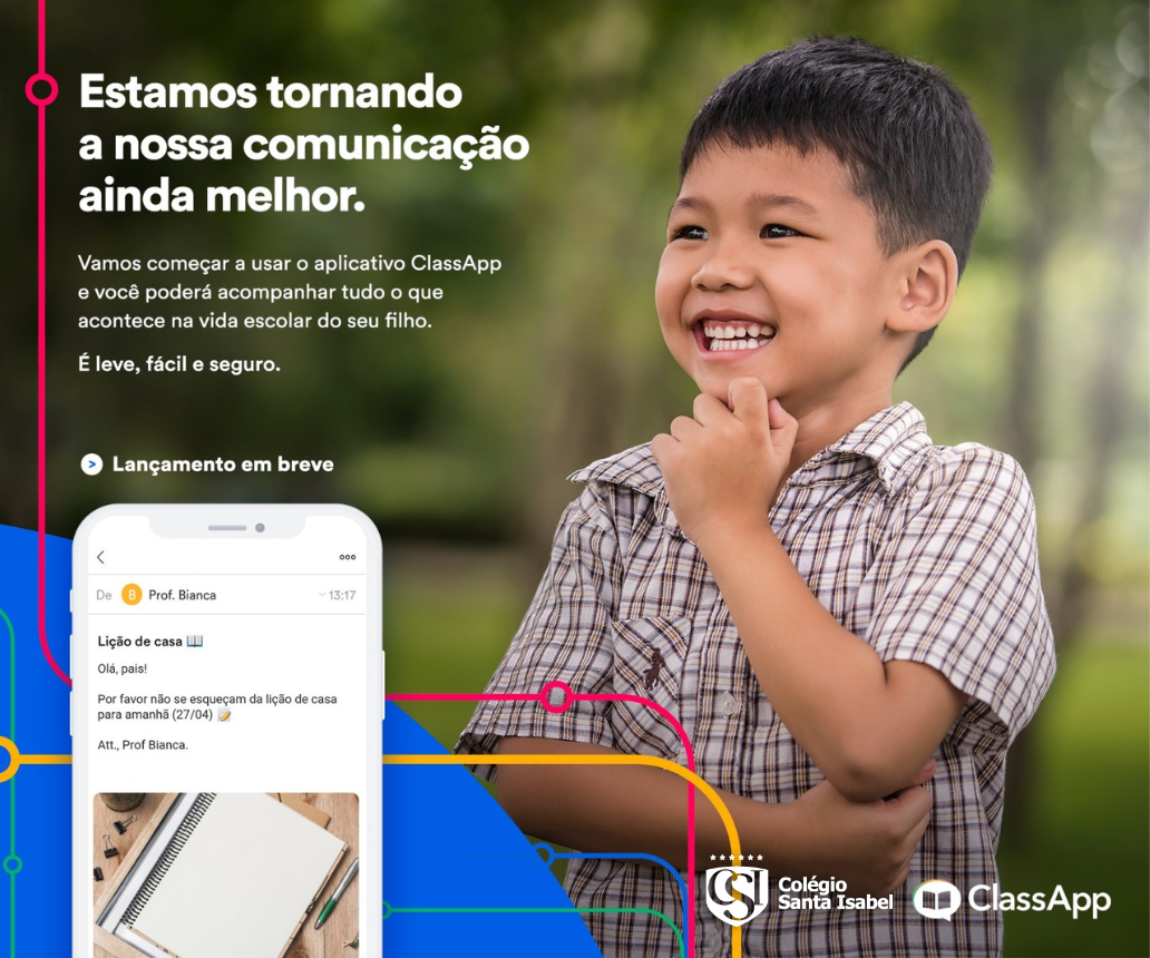 NOVIDADE ClassApp Santa Isabel Educar Por Um Mundo De Paz E Bem